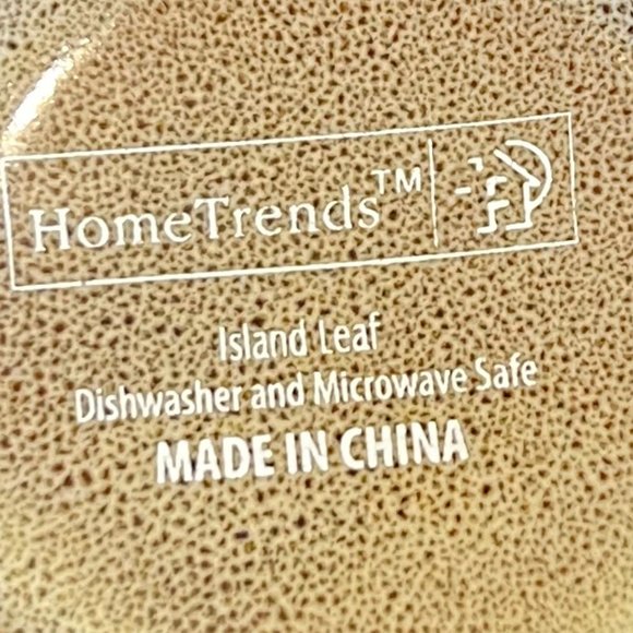 Set of 2 HOME TRENDS Island Leaf Ceramic Mugs - Picture 9 of 9